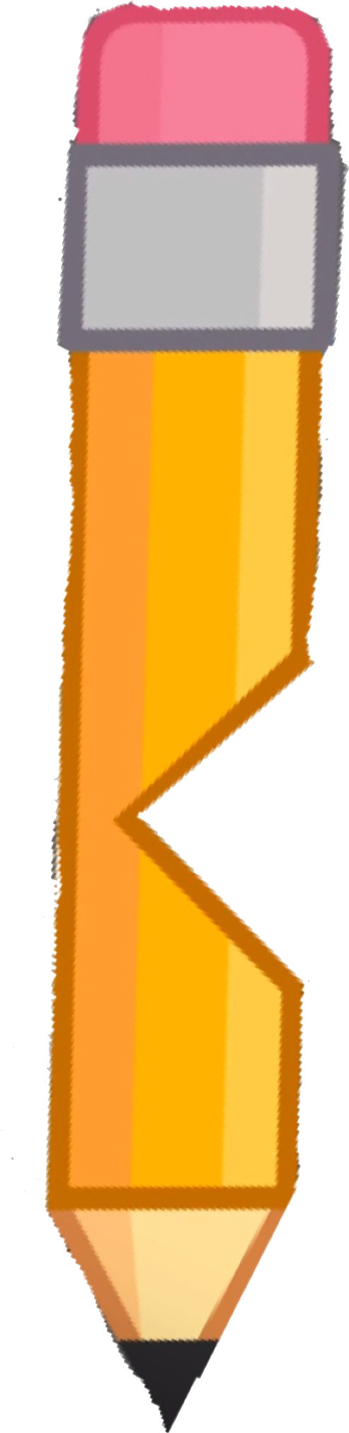 Pencil Tounge Out - Wiki (528x2048), Png Download