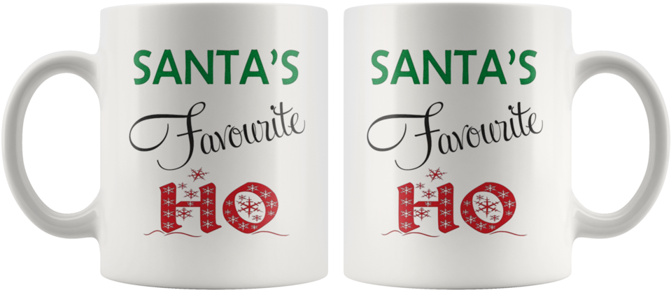 Santa Favourite Ho Funny Novelty Mug Coffee Tea Cup - Mug (960x960), Png Download