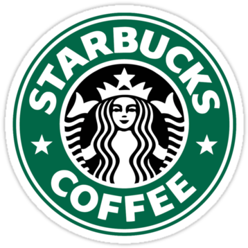 "starbucks Coffee" Stickers By Sherinaidnani - Example Of Personal Logo (375x360), Png Download