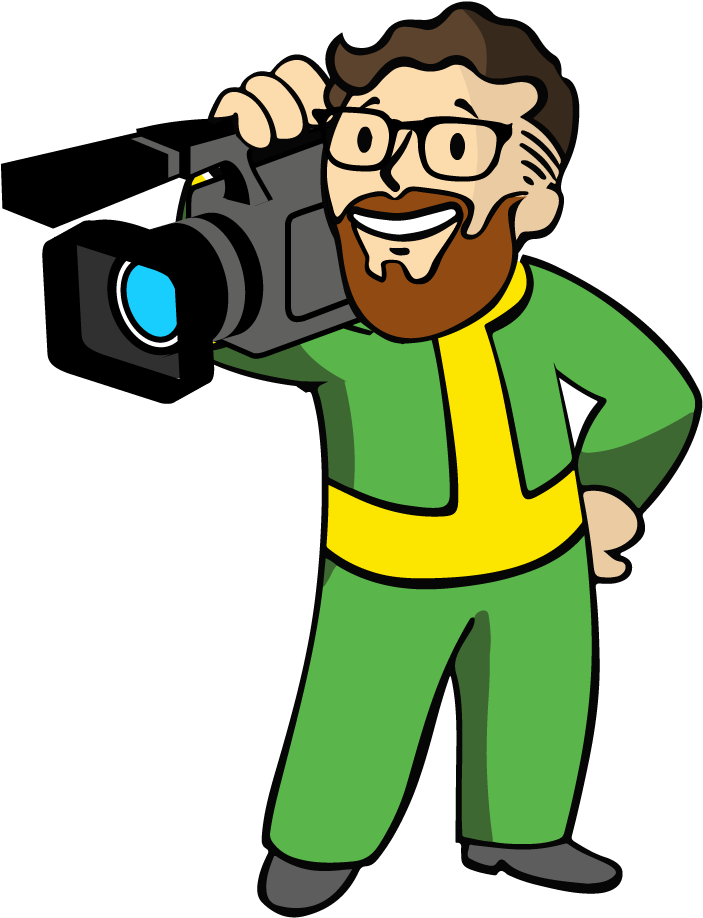 My Vault Boy Camera Man - Transparent Vault Boy Png (762x971), Png Download