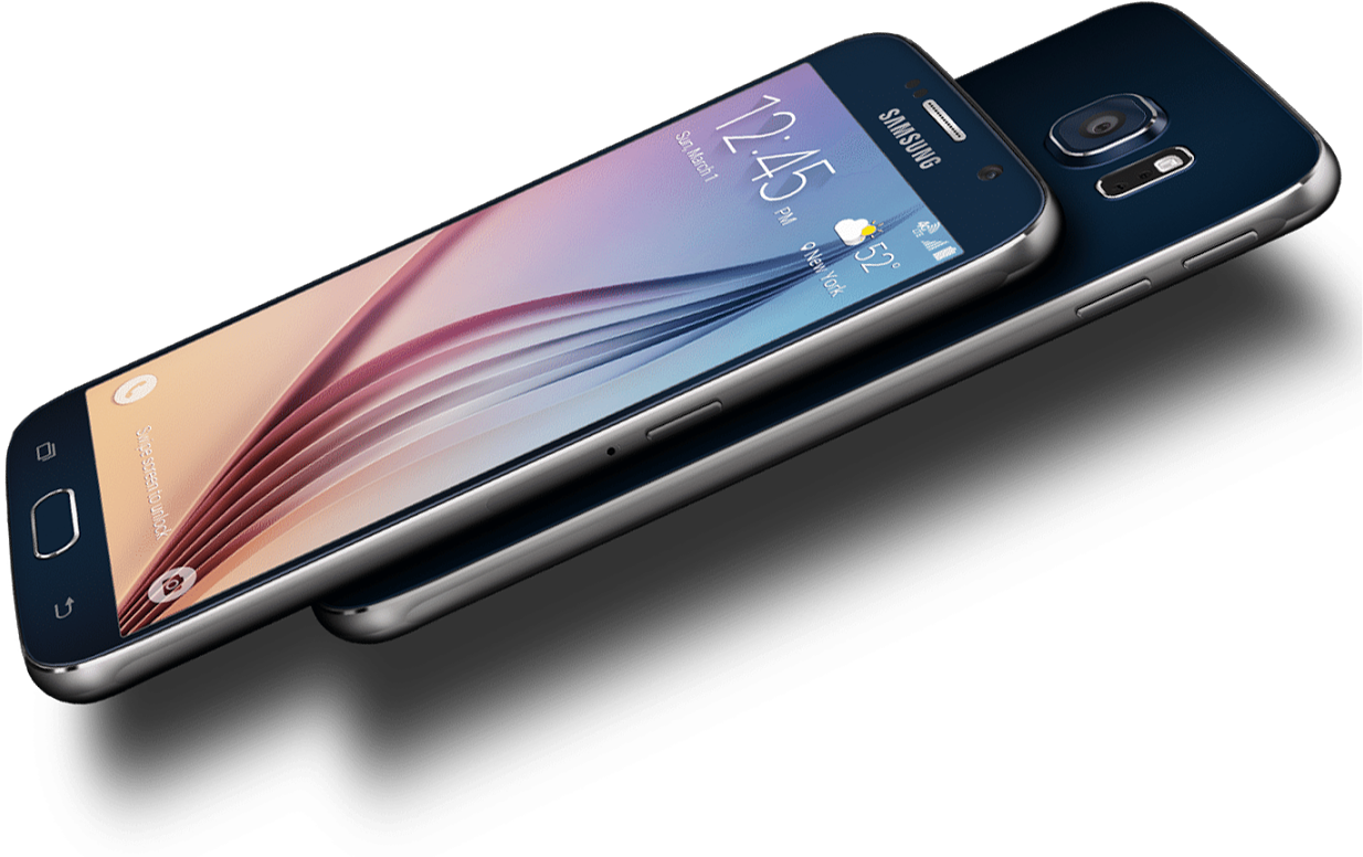 Samsung Galaxy S6 - Samsung Galaxy S6 - 32 Gb - Black Sapphire - Verizon (1600x800), Png Download
