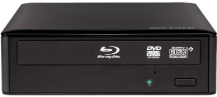 Buffalo Mediastation 16x Desktop Bdxl Blu Ray Writer - Buffalo Americas Mediastation 16x Ext Blu Ray (573x430), Png Download