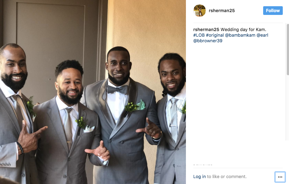 Congrats Kam And Tiffany - Kam Chancellor (928x592), Png Download