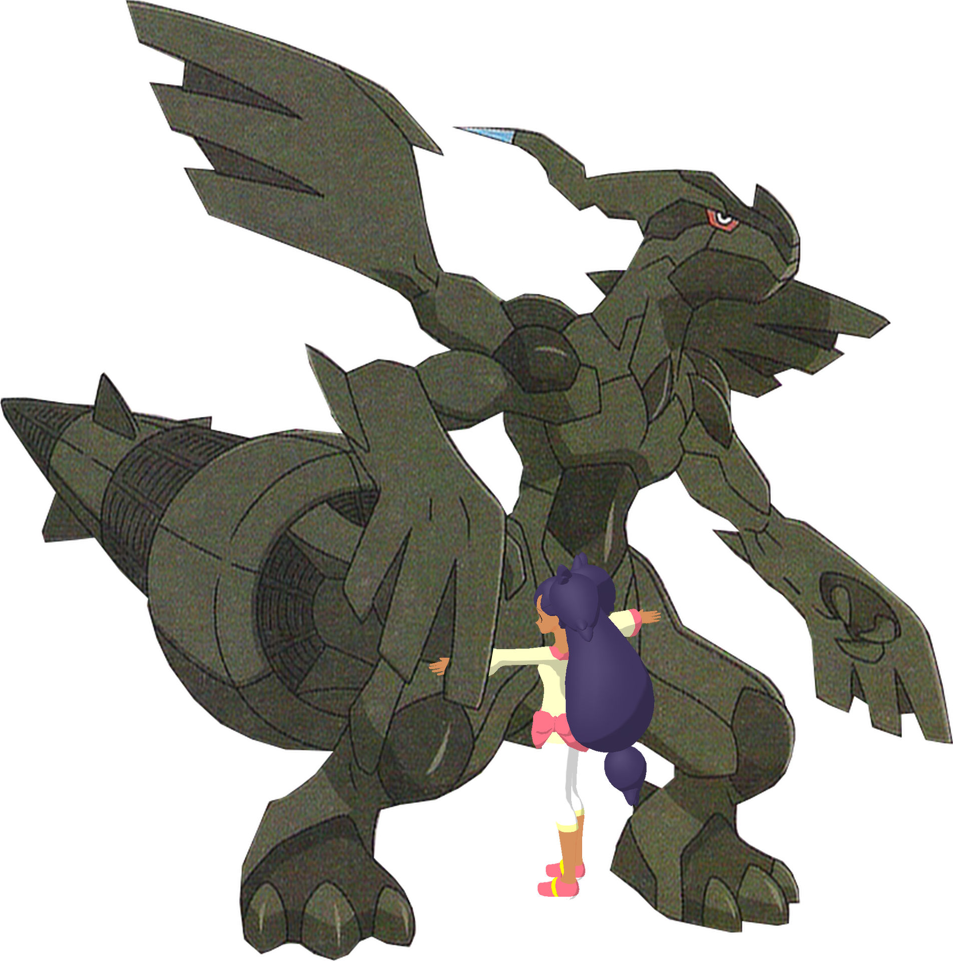 Pokemon Black & White Pokémon Black 2 And White 2 Iris - Human And Pokemon Ship (1904x1920), Png Download