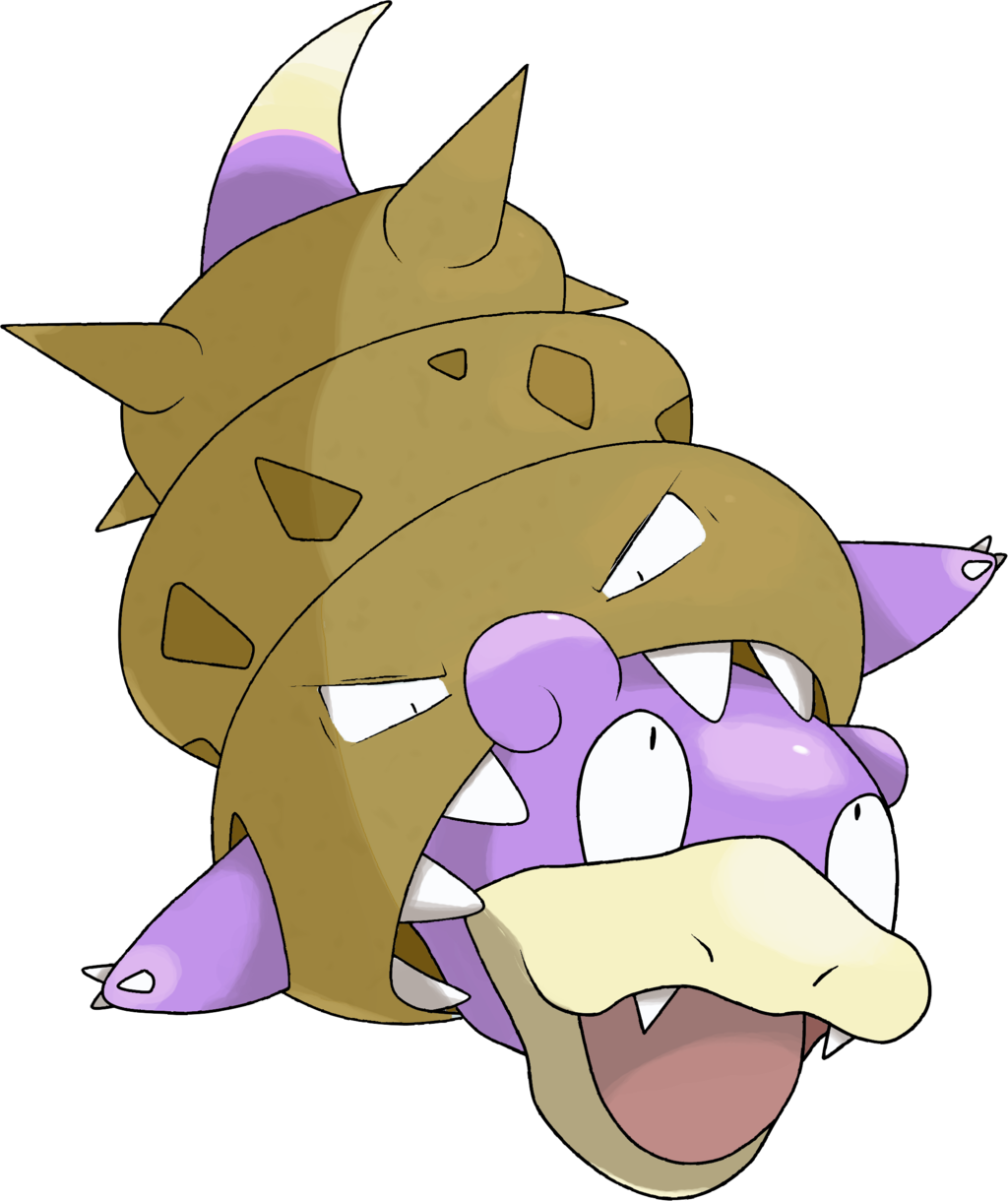 Mega Speedy And Spikey - Mega Slowbro Shiny (1024x1220), Png Download