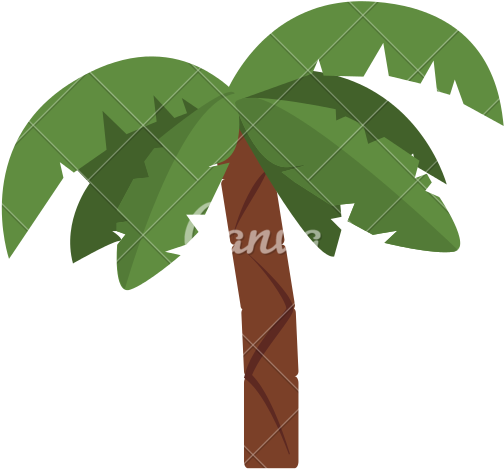 Palm Tree Clipart Icon - Vector Graphics (550x550), Png Download