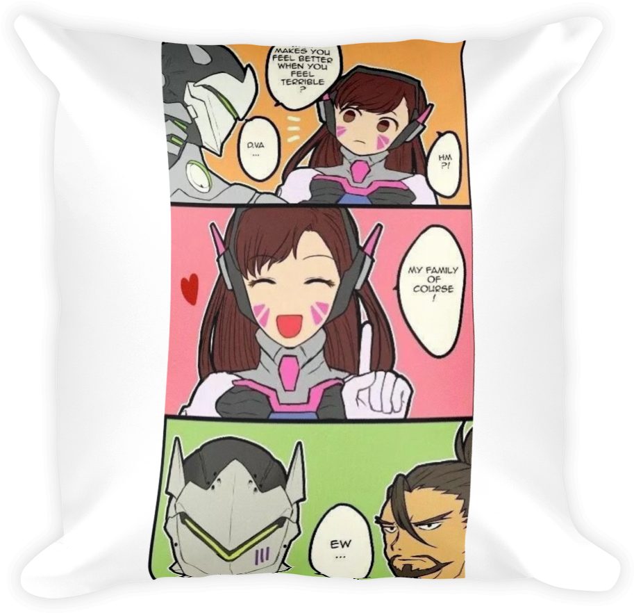 Funny Genji,hanzo And D - Funny D Va (1000x1000), Png Download