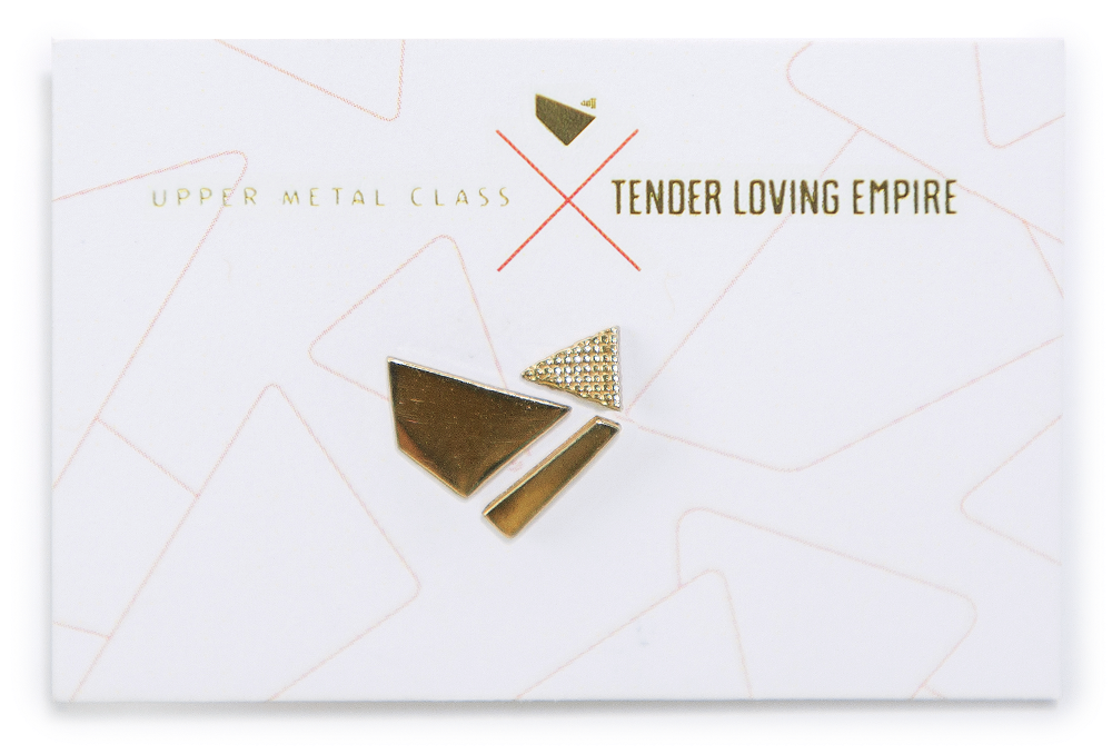 Open Heart Earrings By Upper Metal Class - Earring (1200x1200), Png Download