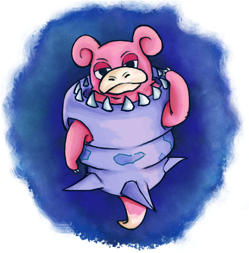 Mega Slowbro Art By Litra - Mega Eveolutions (500x500), Png Download