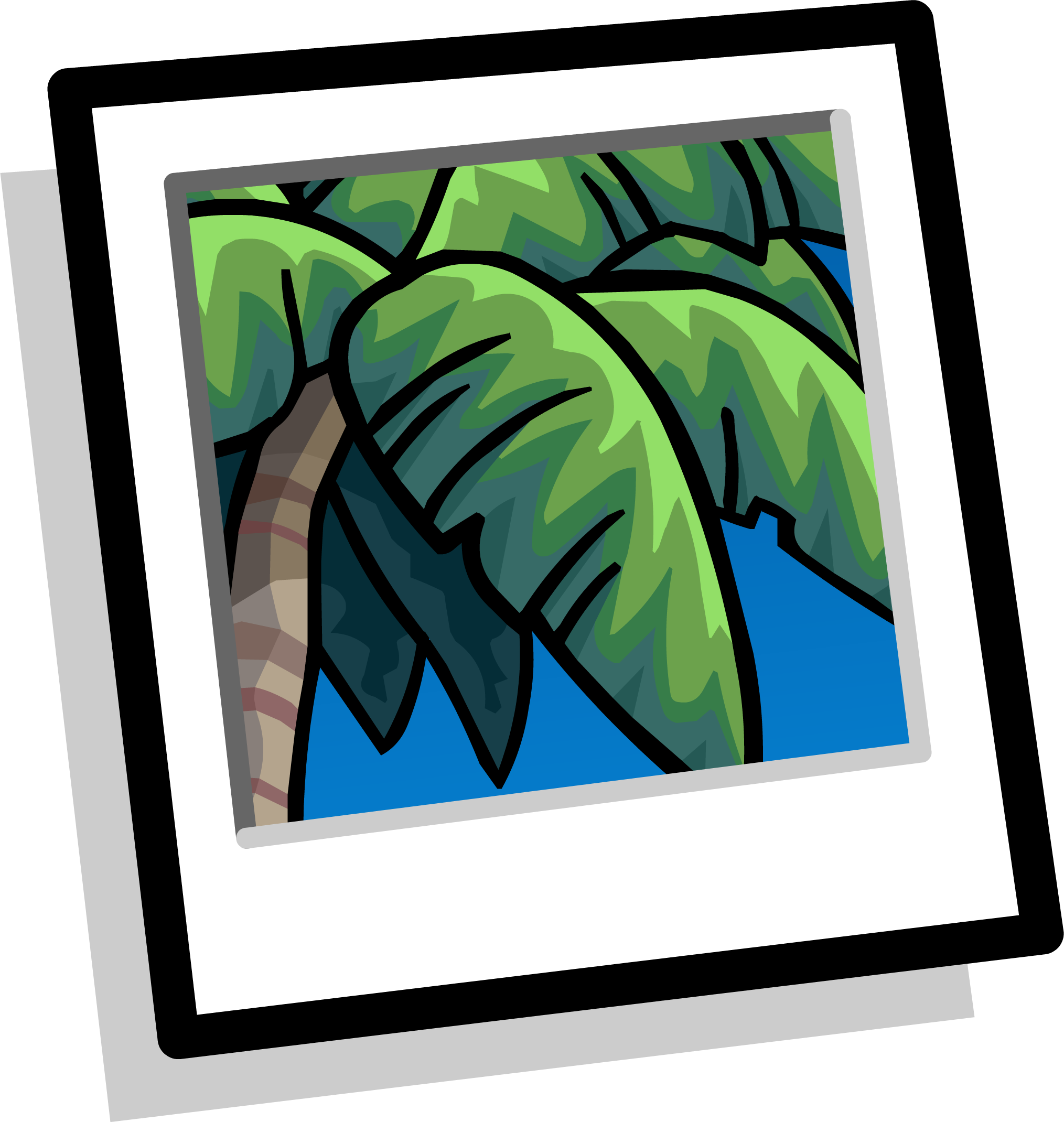 Tropical Palm Background Icon - Palm Trees (2029x2140), Png Download