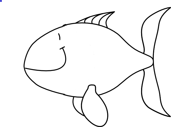 Stupid Fish Clip Art At Clker - Sad Yellow Fish Clipart (600x446), Png Download
