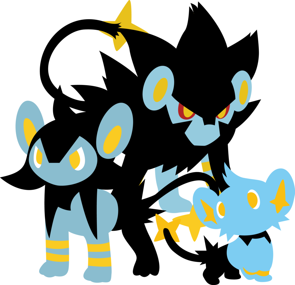 Luxray Luxio And Shinx By Andie200 On Deviantart - Luxray (1024x989), Png Download