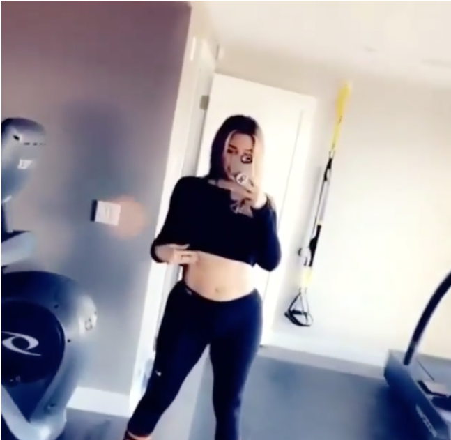 Khloé Kardashian Has Never Been So Motivated - Khloe Post Baby Body (1200x630), Png Download