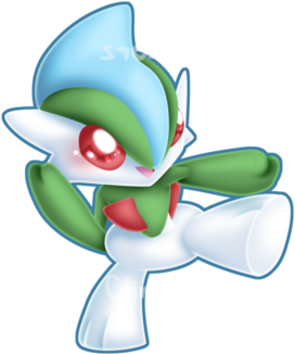 Mega Gallade Official Download - Pokemon Gallade Chibi (350x350), Png Download