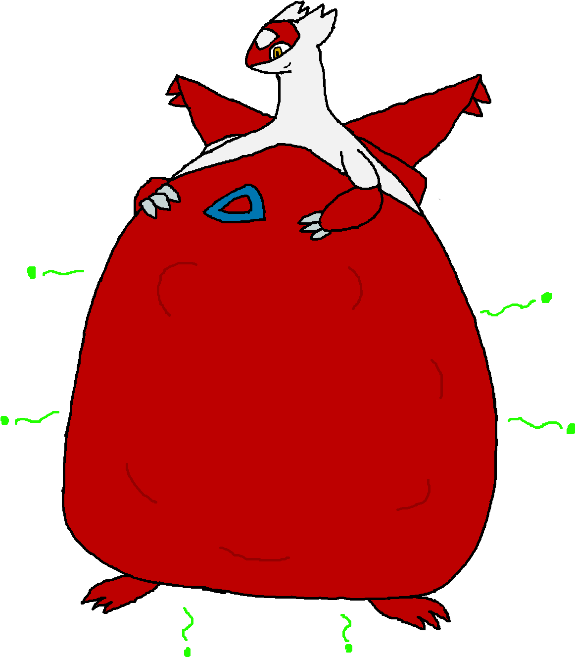A Latias' Massive Dinner - Dinner (1260x1500), Png Download