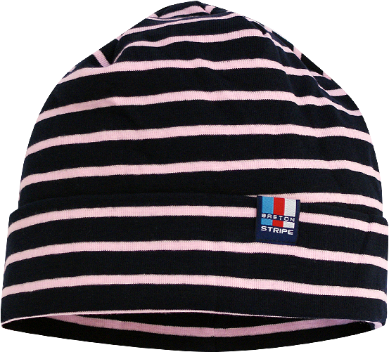 Striped Bonnet - Beanie (560x781), Png Download