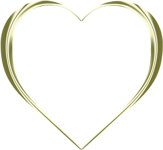 Corazones Dorados Png - Heart (550x500), Png Download
