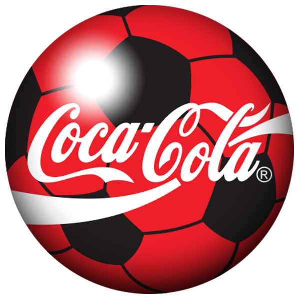 Coca-cola Special Logo From Ffai World Cup - Coca Cola Logo 1970 Png (599x599), Png Download