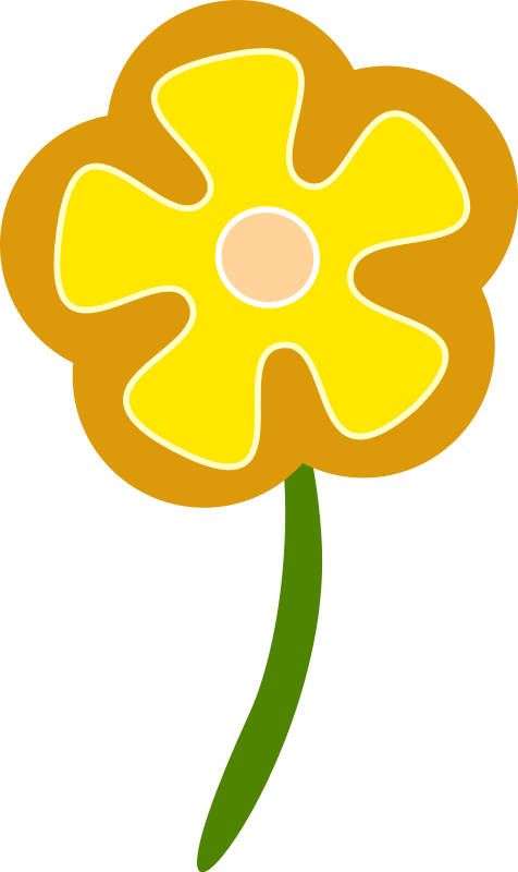 Free Vector Simple Flower - Simple Flower Vector (476x800), Png Download