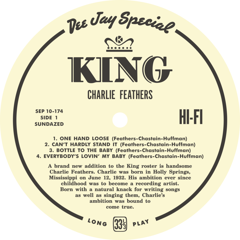Sep 10 174 Charle Feathers Labels 1 - Unwind Yourself-the King Recordings 1964-1967 Cd (1000x1000), Png Download