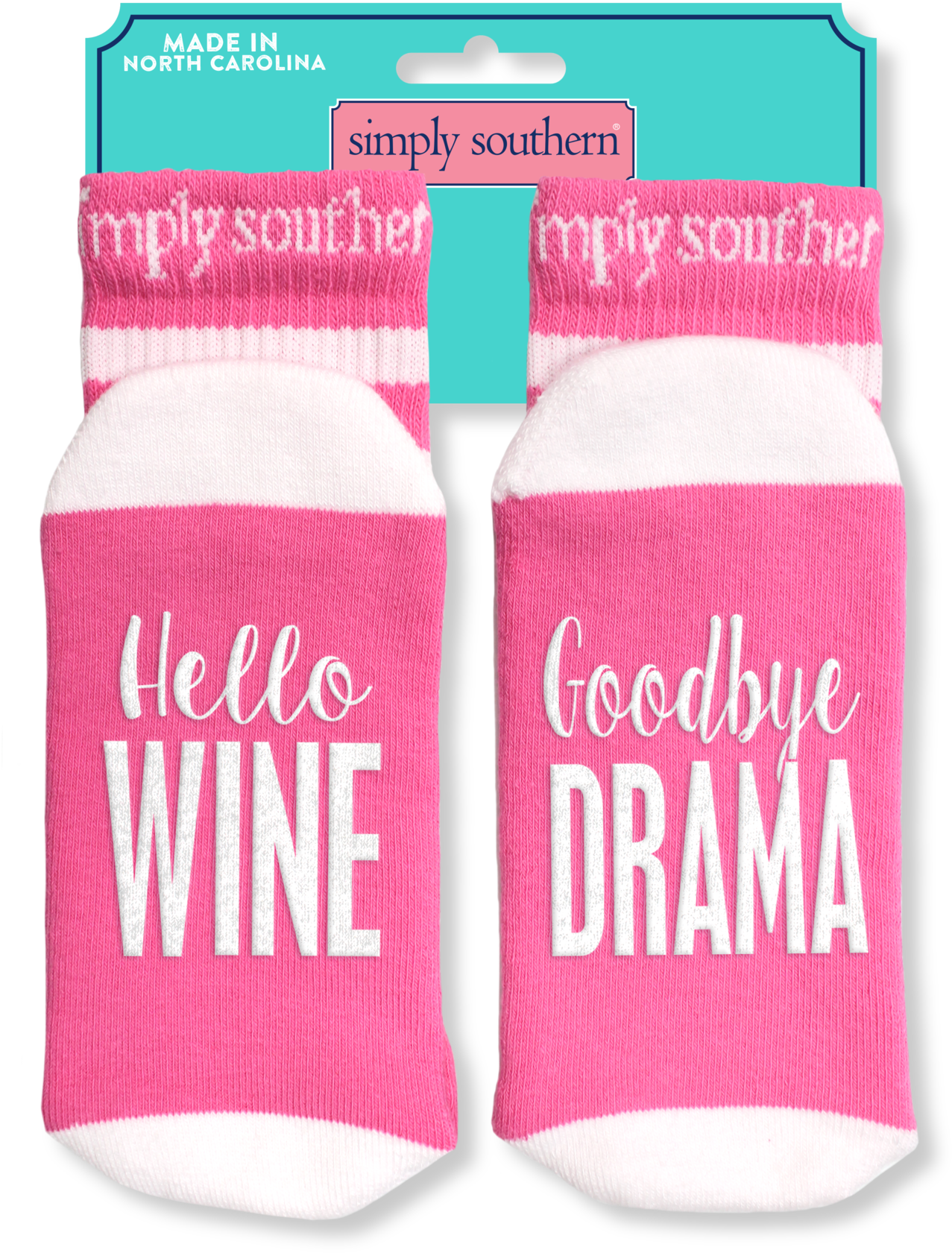 Simply Southern Hello Wine Goodbye Drama Socks - Sock (1400x1738), Png Download