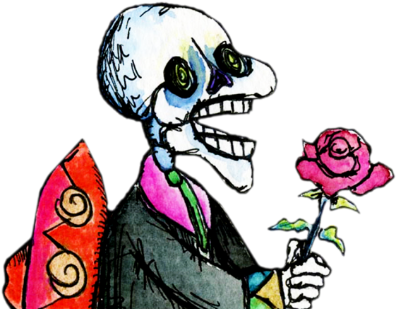 Halloween Skeleton Clipart At Getdrawings - Day Of The Dead Transparent (720x479), Png Download