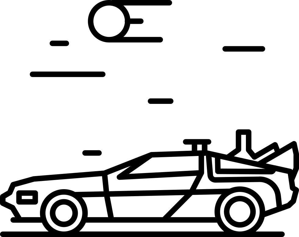 Back To The Future Comments - Back To The Future Icon (980x778), Png Download