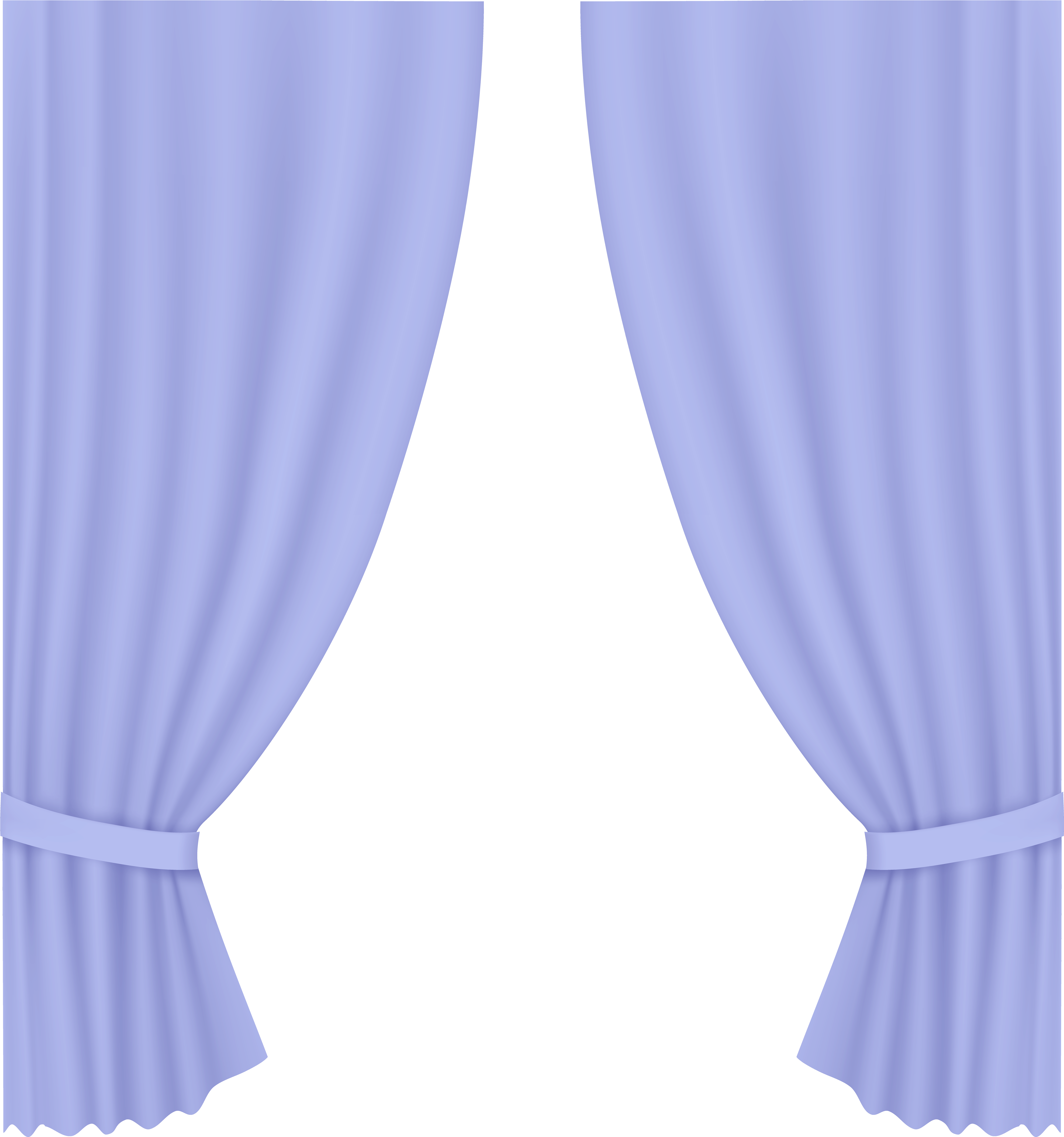 Violet Clipart Curtain - Curtain (5548x6000), Png Download