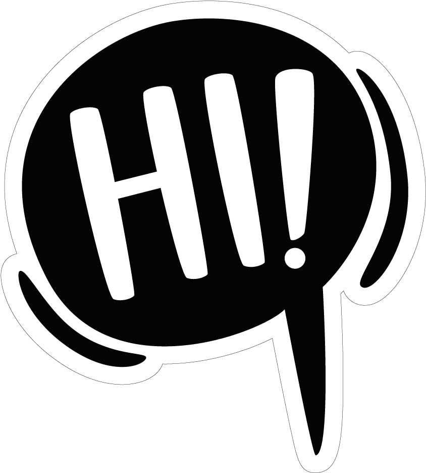 Collection Expressions - Hi - Hi Sticker (1000x1000), Png Download