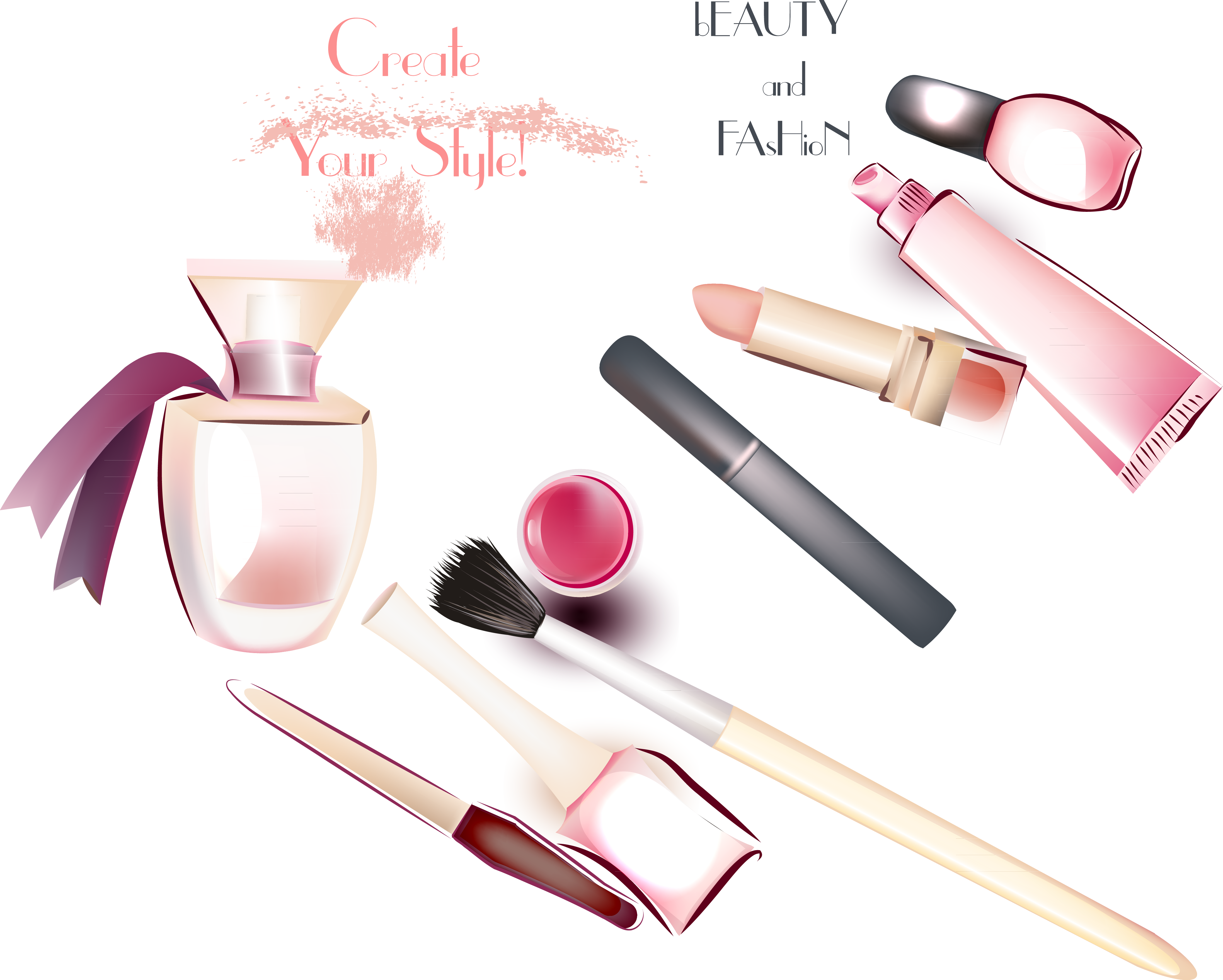 Lipstick Perfume Lip Gloss - Помады Духи (4387x3516), Png Download