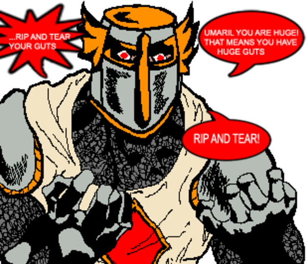 44228133 - >> - Rip And Tear Pelinal (600x517), Png Download