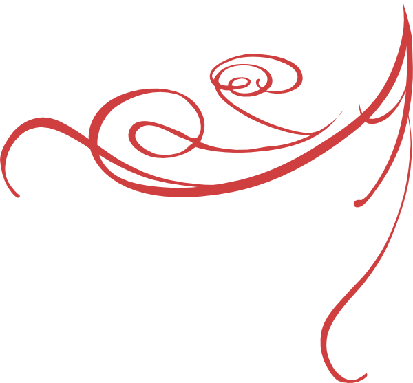Red Swirl Clip Art At Clker Com - Red Swirls Clipart (600x557), Png Download