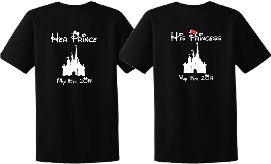 500223 Her Prince Disney - Mom Disney Shirt (1014x697), Png Download