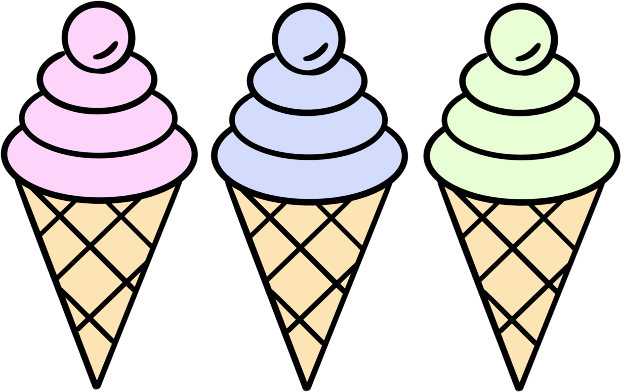 Ice Cream Trio Available On My Redbubble - Drawing (1280x819), Png Download