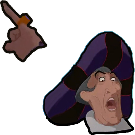 The Frollo Cursor - Cartoon (470x470), Png Download