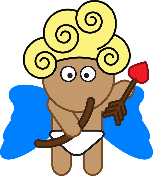 Half Life Clipart Cupid - Cupido En Pañal (625x720), Png Download