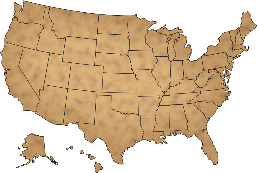 Click On A State Below For Detailed Hunting Information - Perth Amboy New Jersey Map (894x622), Png Download