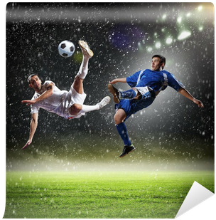 Playing Football In Stadium (400x400), Png Download