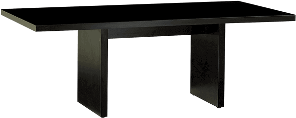 Studio Black 8ft Conference Table - Lexington Modena Double Pedestal Dining Table (648x432), Png Download