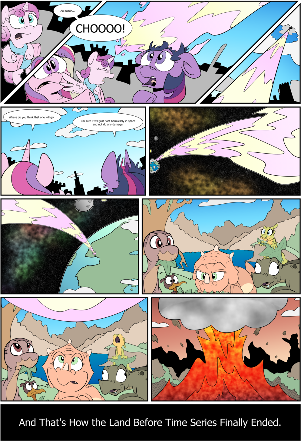 Choooci Where Do You Think That One Will Go I'm Sure - Land Before Time Mlp (1024x1498), Png Download