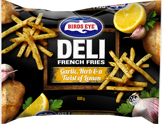 11597 Birds Eye Deli Garlic, Herb & A Twist Of Lemon - Birds Eye Deli Chips (560x460), Png Download