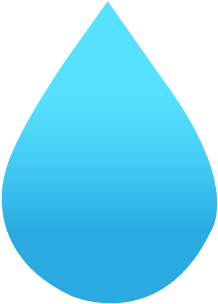 Blue Raindrop - Simple Water Drop (700x700), Png Download