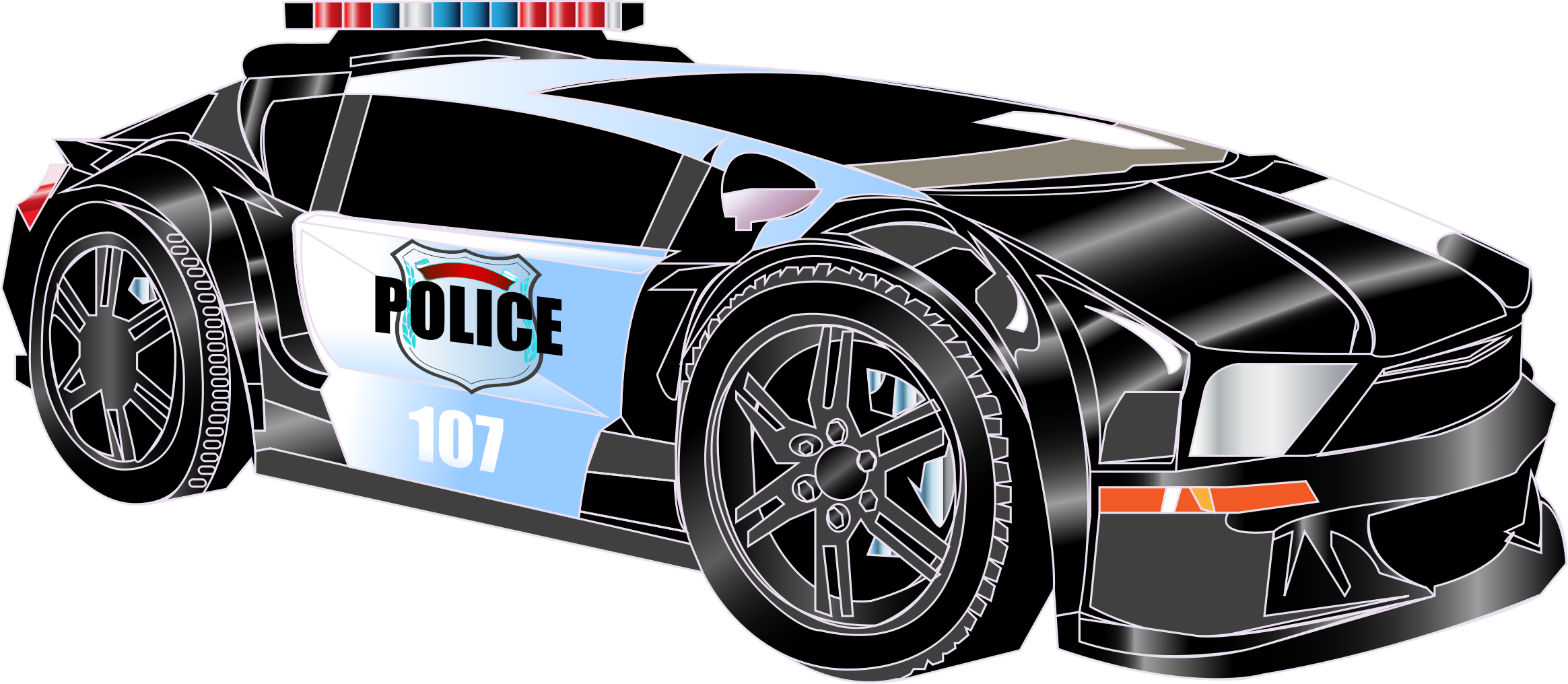 Big Image Png - Police Car .png (2329x1016), Png Download