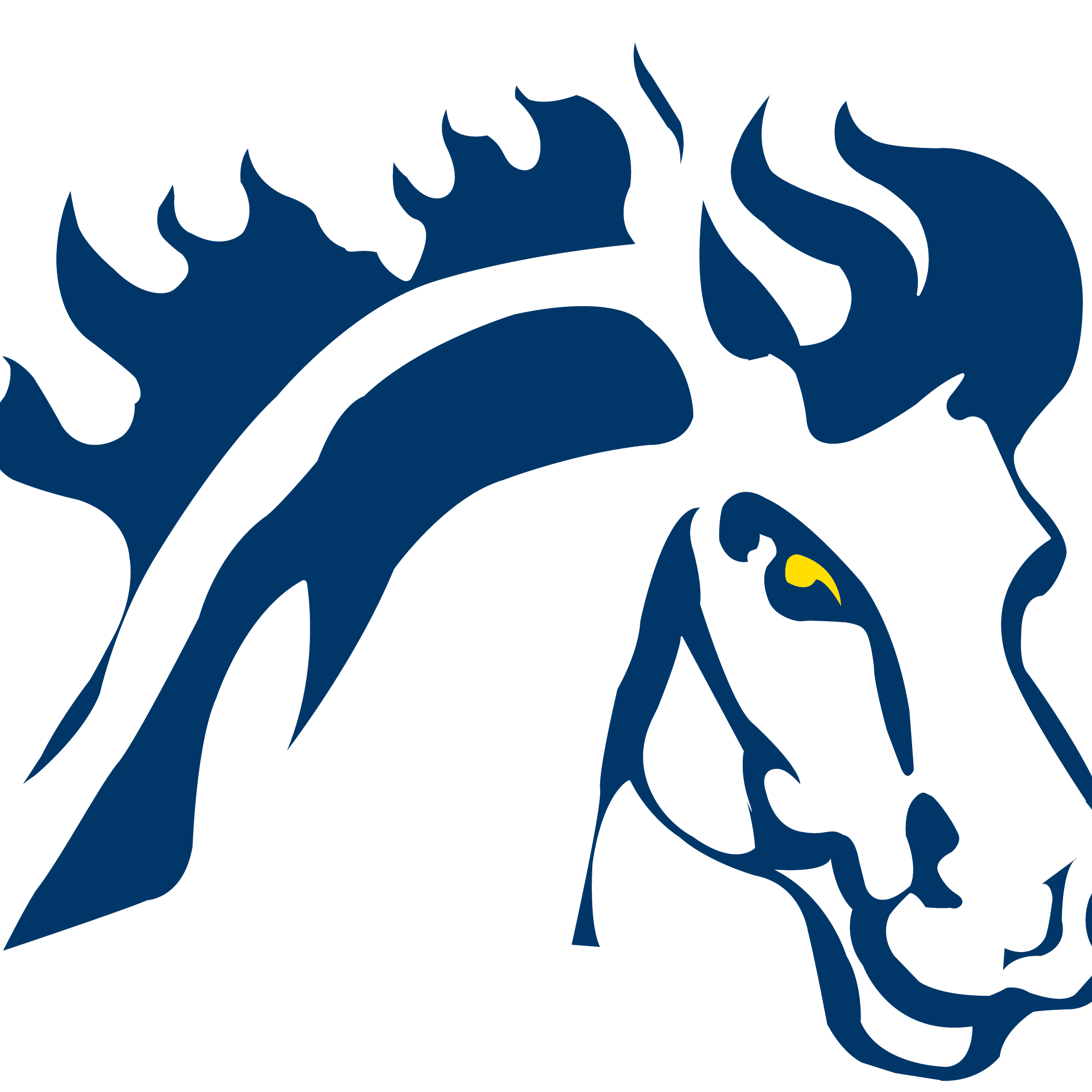 College Basketball Conference & Regional Tournament - Mount Mercy University Mustangs (2076x2076), Png Download