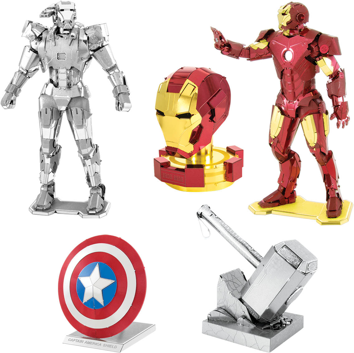 Picture Of Set Avengers - Metal Earth Puzzles Marvel (1200x1200), Png Download