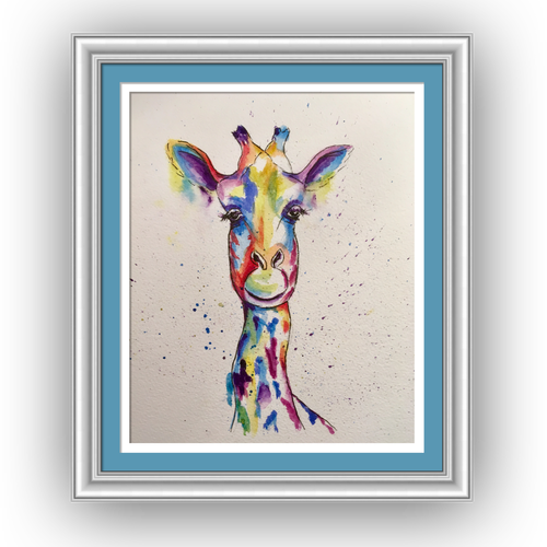 Contemporary Art - Watercolor Painting (500x500), Png Download