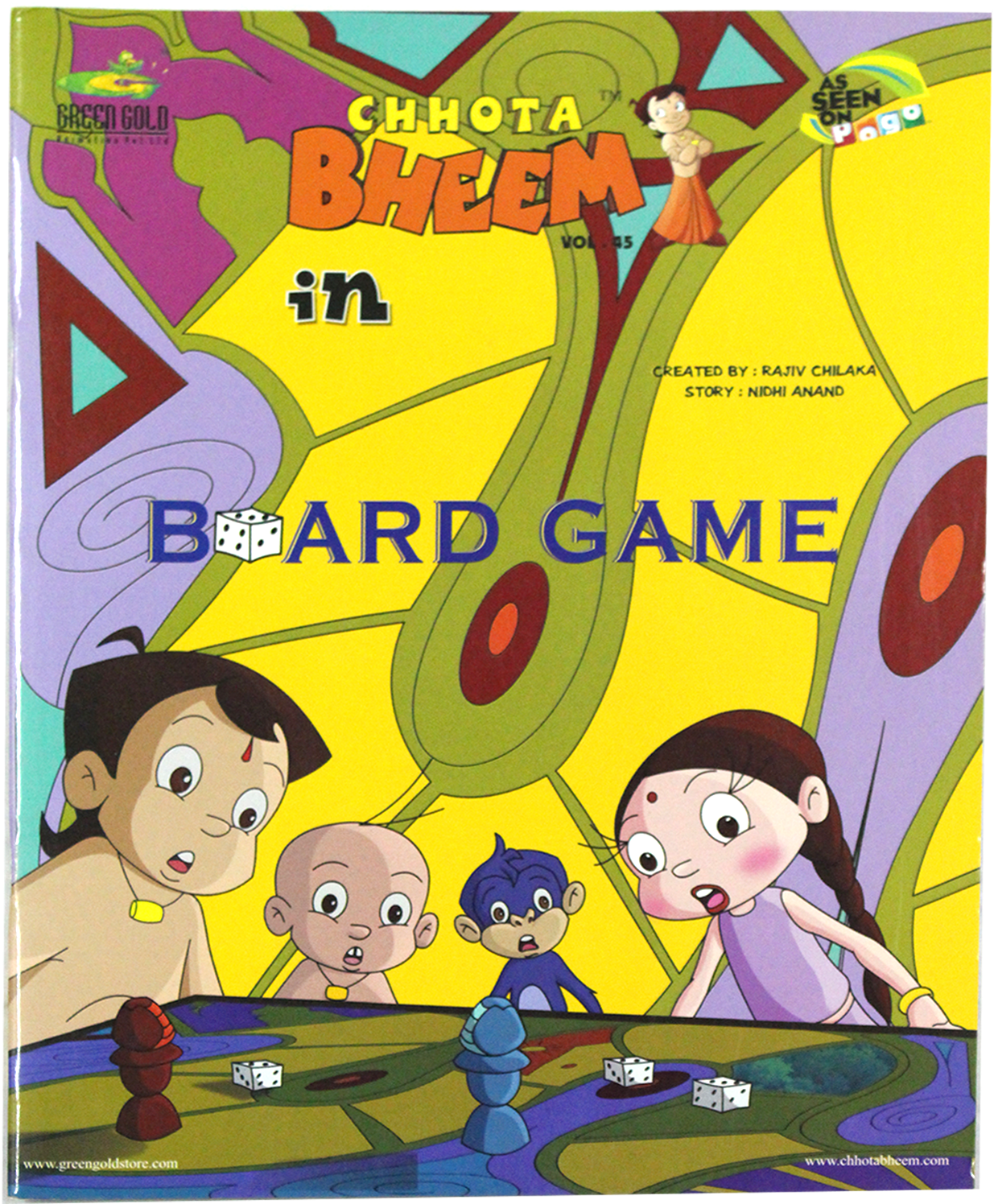 Chhota Bheem In Board Game - Chhota Bheem Vol. 45: Board Game [book] (1500x1500), Png Download