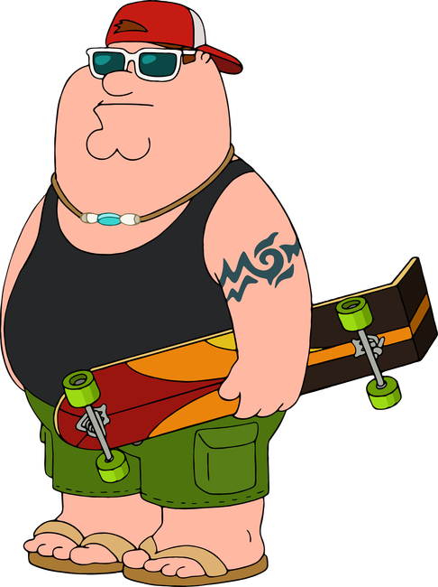 Peter Griffin - Justin Griffin (486x650), Png Download