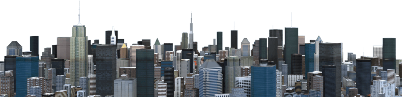 Skylines New York City Allahu Akbar Transprent - City Png (1350x600), Png Download