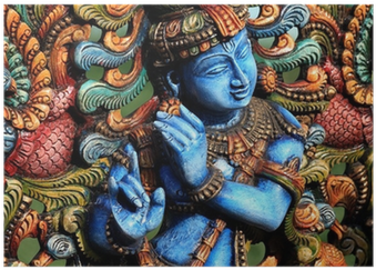 Paintings Of Krishna For Living Room (400x400), Png Download